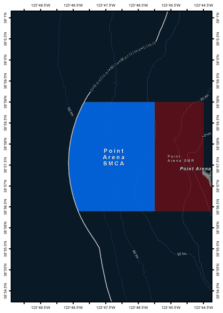 Map of Point Arena State Marine Conservation Area - link opens in new window